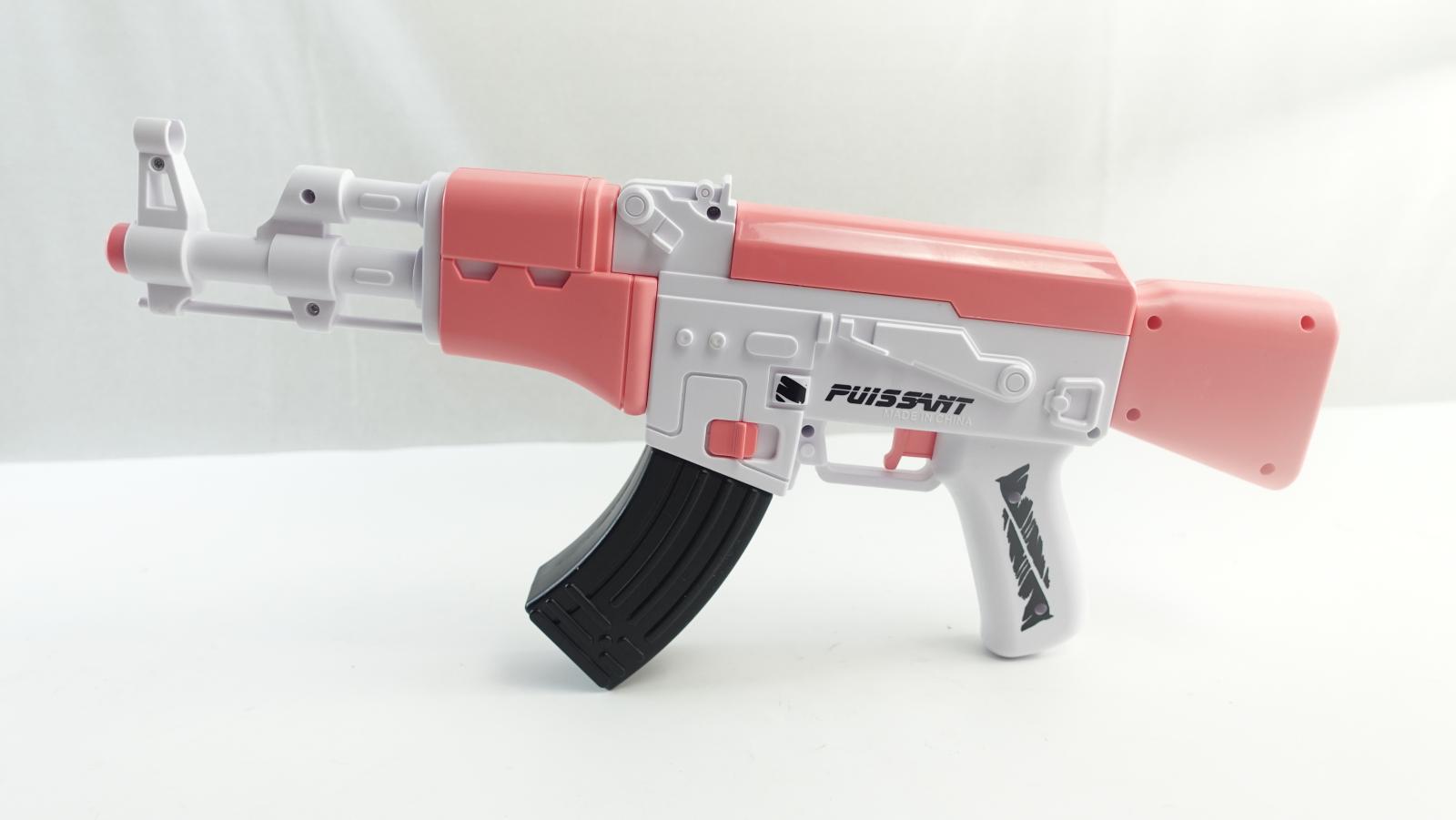 Pink and white FY Baby AK water-gel blaster