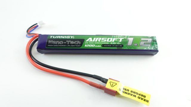 Turnigy NANO-TECH 1200mAh 2S 25~50C LIPO AIRSOFT PACK (T-Connector)