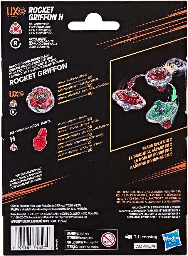Beyblade X Rocket Griffon H Starter (Hasbro)