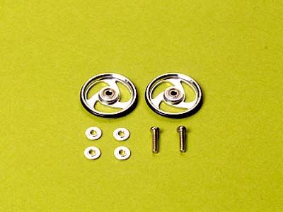 Tamiya 19mm Aluminum Ball-Race Rollers (Aero-Spoke Type)(15160)