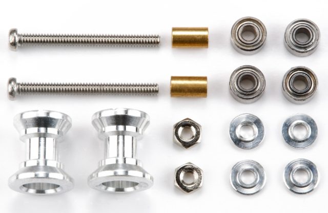 Tamiya Double Aluminum Rollers (9-8mm)(15403)