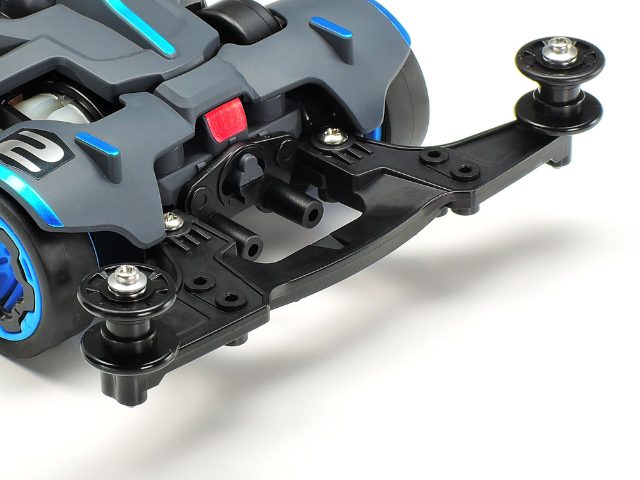 Tamiya Low Friction Plastic Double Rollers (Black/13-13mm)(15529)
