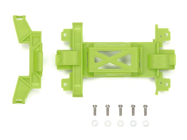 Tamiya MS Chassis Reinforced Gear Cover (Yellow Green) Mini 4WD Station(95701)
