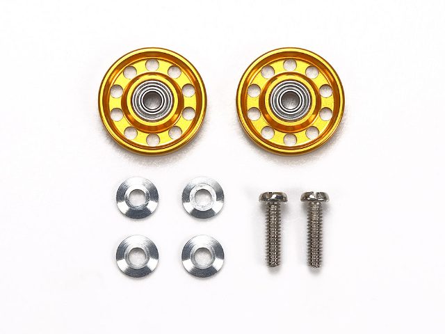 Tamiya Lightweight 13mm All-Aluminum Ball-Race Roller (Gold)(95704)
