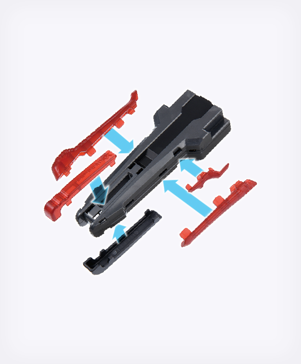 Beyblade X BX-41 Rubber Custom Grip Gunmetal Ver.