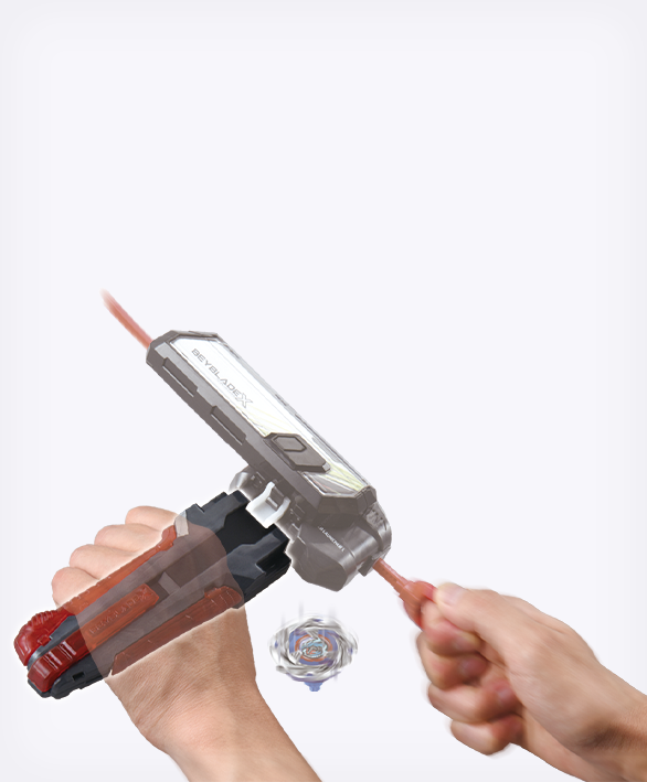 Beyblade X BX-41 Rubber Custom Grip Gunmetal Ver.