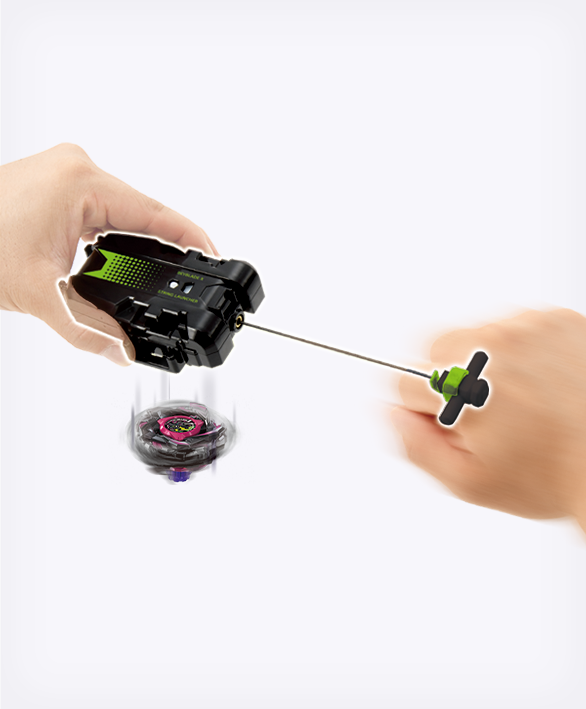 Beyblade X BX-51 String Launcher Black x Green