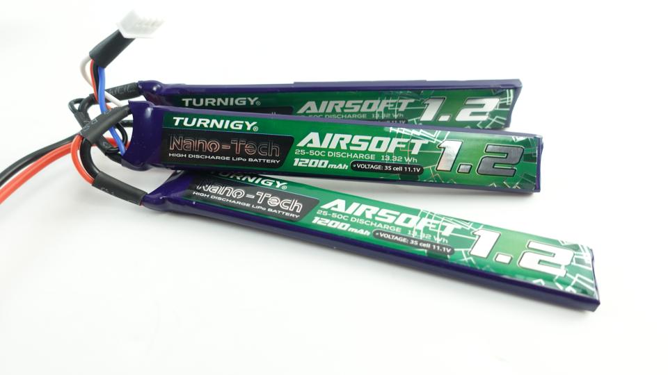 Turnigy NANO-TECH 1200mAh 3S 25~50C LIPO AIRSOFT PACK (Nunchuck version)
