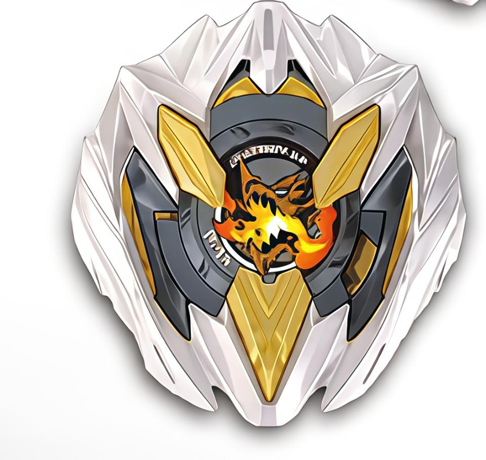 UX-00-2 White & Gold Winged Edition Battle Top