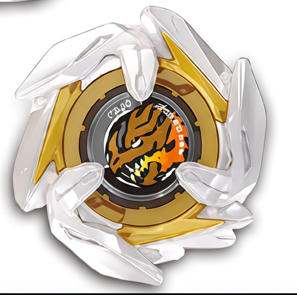 UX-00-3 Clear White & Gold Edition Battle Top