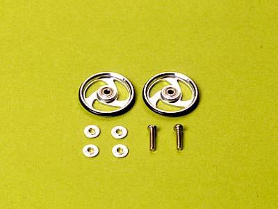 Tamiya 19mm Aluminum Ball-Race Rollers (Aero-Spoke Type)(15160)