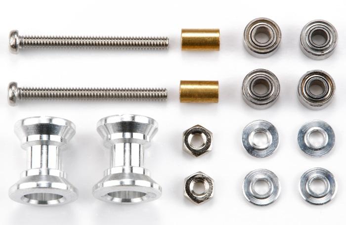 Tamiya Double Aluminum Rollers (9-8mm)(15403)