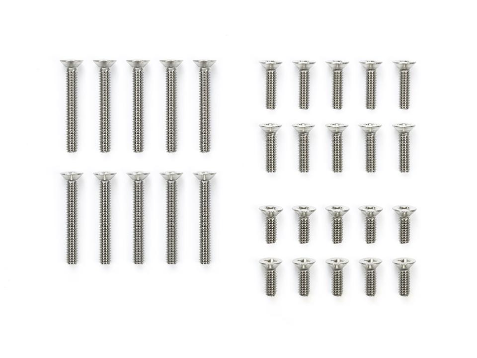 Tamiya Stainless Steel Countersunk Screw Set (6/8/15mm)(15527)