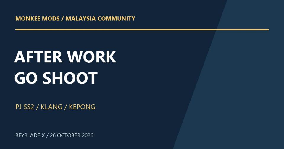Beyblade X After Work: Weekly Battle Nights Around Klang Valley