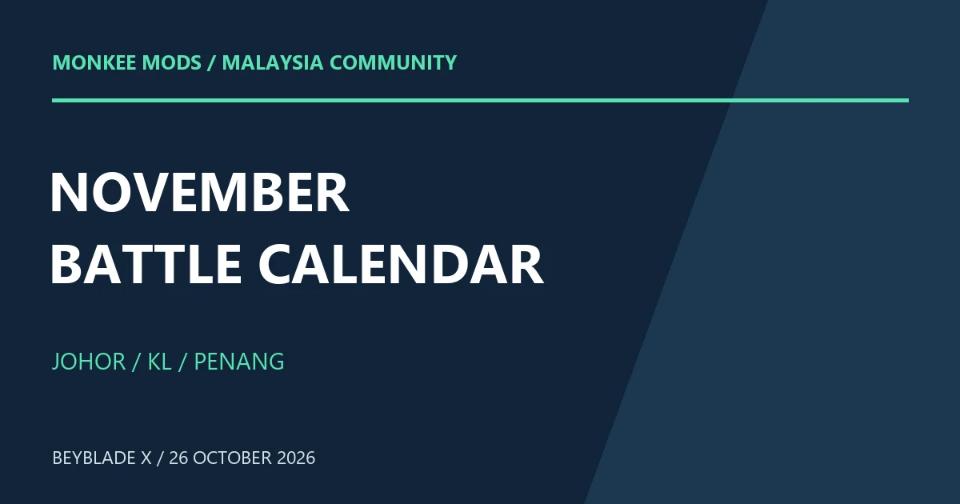 Beyblade X Malaysia Events: Where to Battle in November 2026